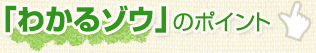 「わかるゾウ」のポイント 